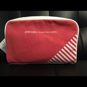 New Philosophy cosmetics or toiletries pouch